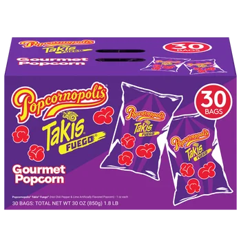 Popcornopolis Gourmet Popcorn x Takis Fuego Bags (1 oz) – 30 Count