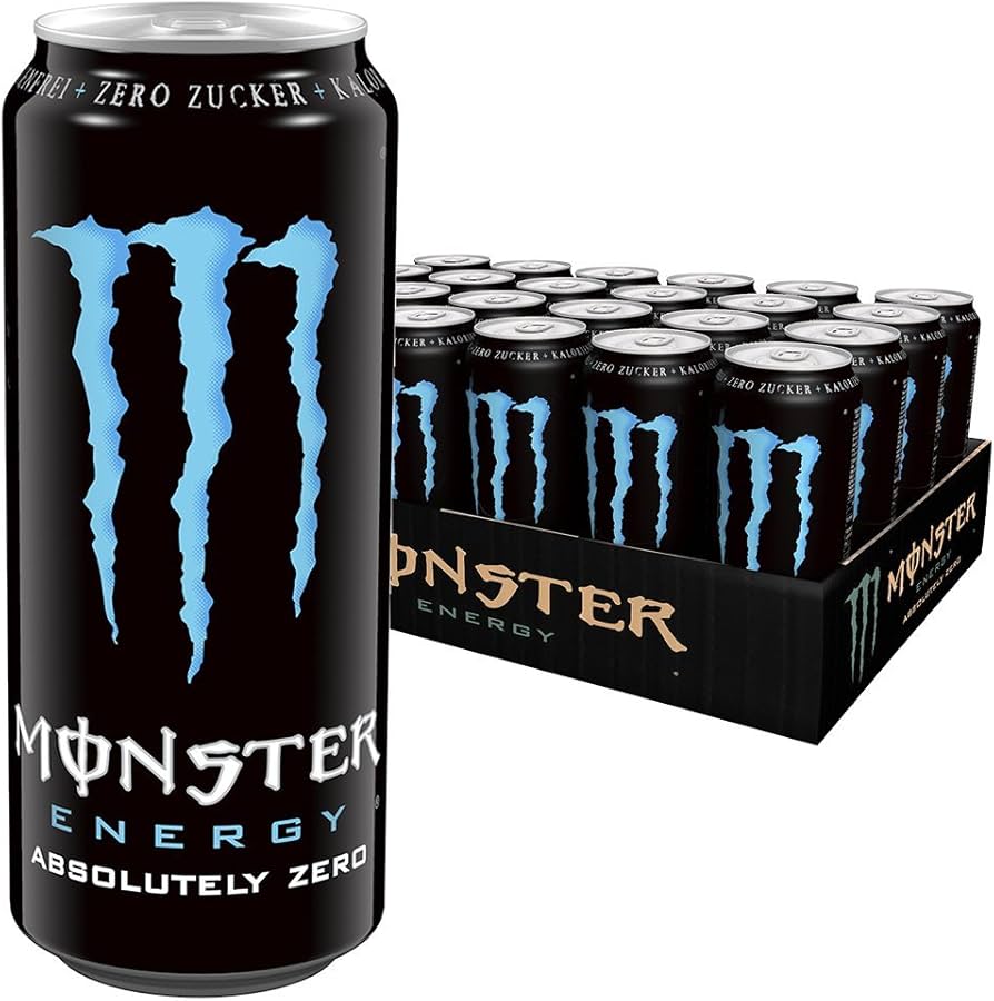 Monster Absolutely Zero (24 Pack)  | Zero Sugar Energy Drink | Refreshing, Powerful, Calorie-Free Boost