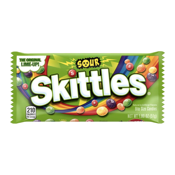 Sour Skittles Candy – Fruity Sour Chewy Sweets (24 Pack)