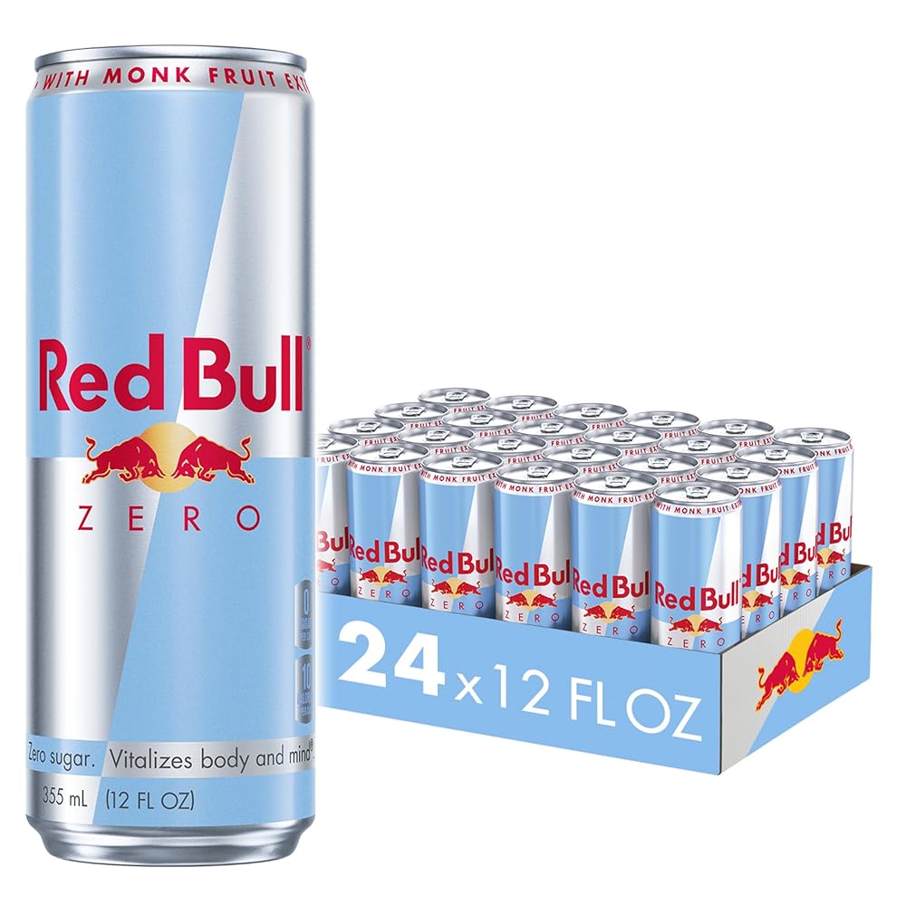 Red Bull Zero Sugar 24-Pack Case - Zero Sugar Energy Drink Bulk