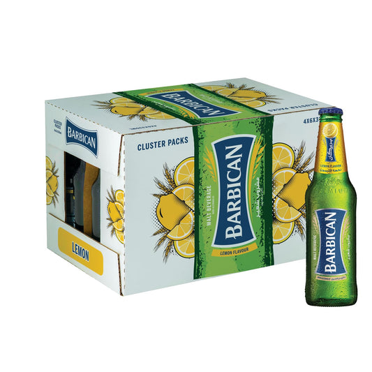 Barbican Lemon Non‑Alcoholic Malt Beverage – 24×330 ml Glass Bottles