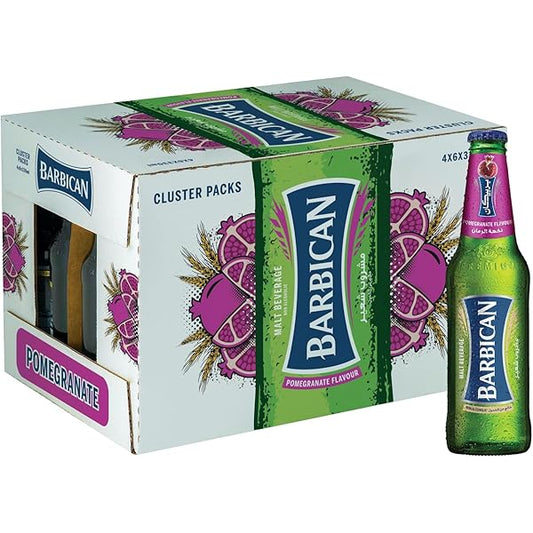 Barbican Pomegranate Non‑Alcoholic Malt Beverage – 24×330 ml Glass Bottles