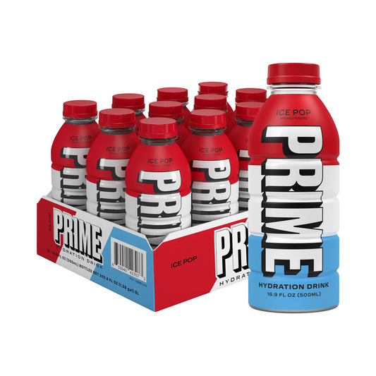 [Pack of 12] PRIME Hydration Drink – Ice Pop Flavor – 500ml Bottles