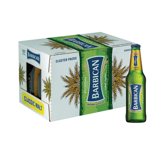 Barbican Original Malt Non‑Alcoholic Beverage – 24×325 ml Glass Bottles
