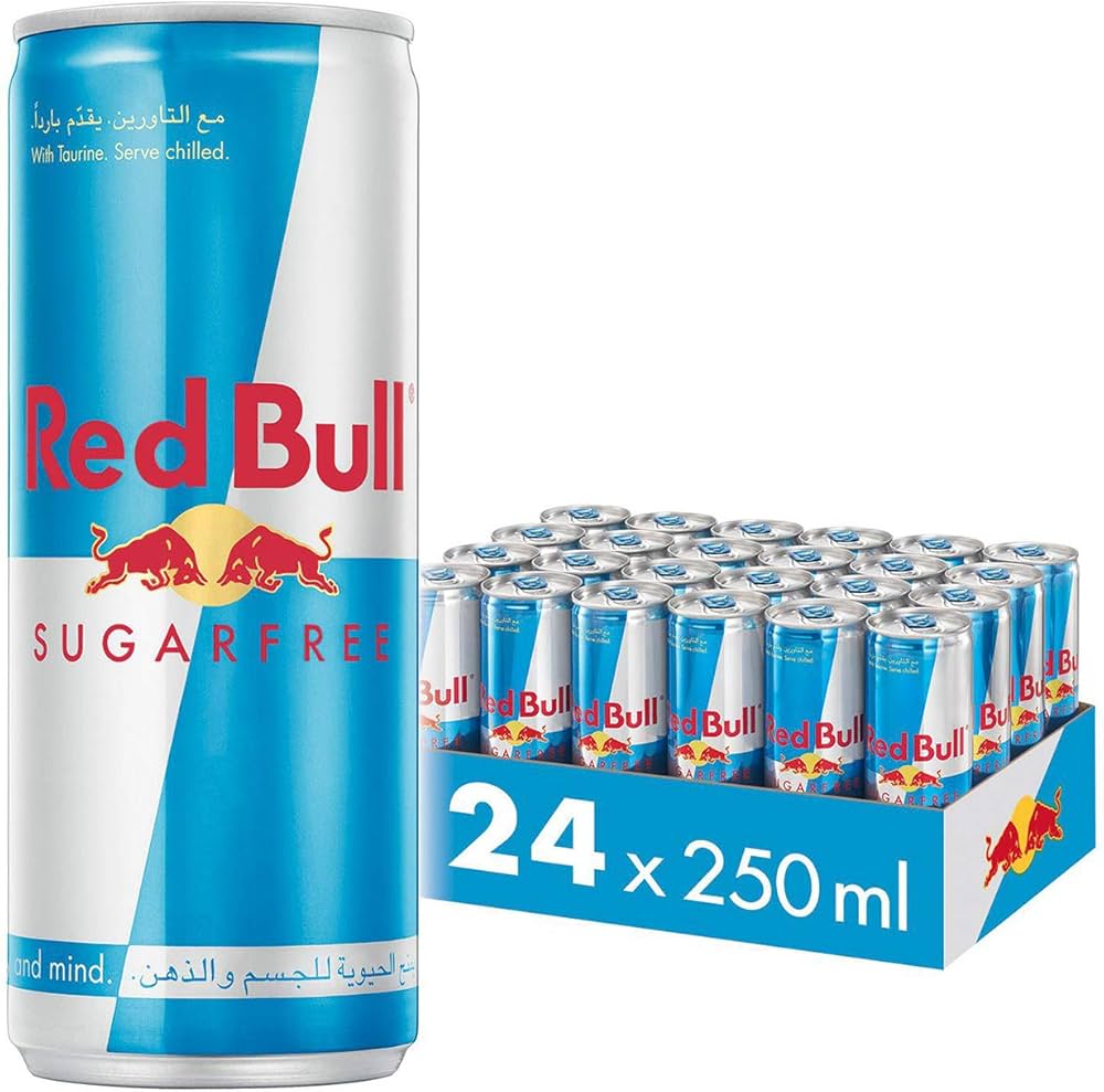 Red Bull Sugarfree 24-Pack Case - Zero Sugar Energy Drink Bulk