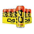 C4 Energy Drink 12-Pack - Orange Slice Pre-Workout Case (500ml)