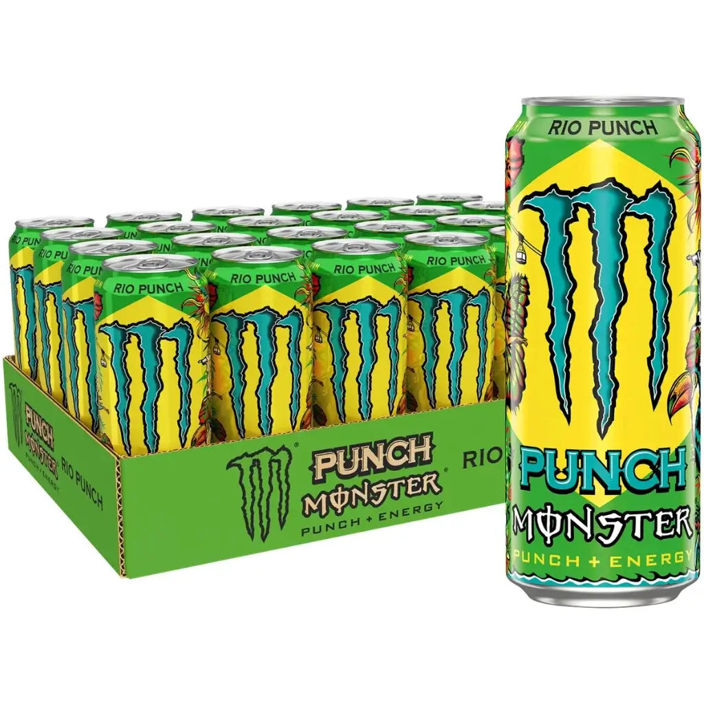 Monster Rio Punch 24-Pack Case - Exotic Fruit Energy Drink (500ml)