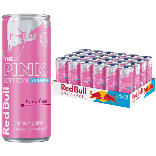 [Pack of 24] Red Bull Sugar Free Pink Edition – Forest Fruits – 250ml Cans